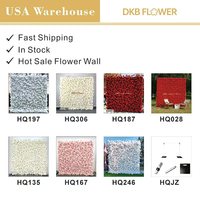 Muro de Flores 5D OEM, Lujoso y Hermoso Fondo de Pared de Flores Artificiales de 8 pies x 8 pies, Decoración para Bodas, Fiestas y Hogar