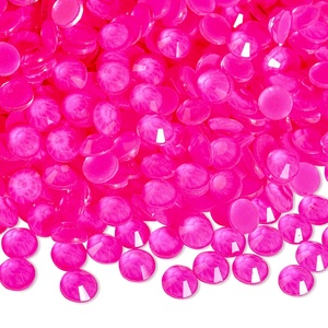 Strass OLeeya en vrac, cristaux en verre à dos plat, couleurs rose, orange, bleu, néon, cristaux non thermocollants pour nail art - Product Image 4