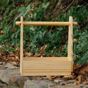 Wood Outdoor <b>Storage</b> <b>Box</b> Rectangle Food Carry Case Convenient <b>Camping</b> Use - Product Image 4