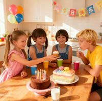 Support à gâteau sur mesure de grande taille 12 pouces avec spatule à gâteau, support rond en fibre de bambou pour cupcakes, support à dessert, support de décoration de gâteaux