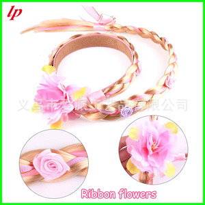 Princess Aurora Pink Crown <b>Magic</b> Wand Wig Gloves <b>Set</b> For Kids Costume EPP4601 - Product Image 3