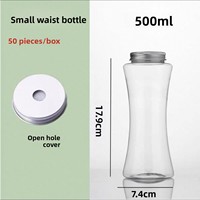 Bouchon à vis en plastique PET jetable pour bouteille de boisson, design taille fine, pour eau minérale et boissons gazeuses fraîchement pressées