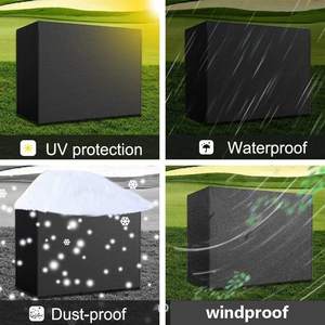 बेलैंड यूव प्रतिरोधी स्विंग कैनोपी कवर 3 ट्रिपल सीटर हैममॉक कवर आउटडोर फर्नीचर स्विंग चेयर कवर - Product Image 6