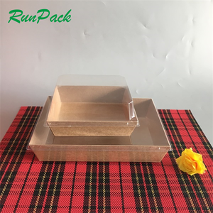 Cajas de papel plegables ecológicas con logotipo personalizado, esponja de papel artesanal de grado alimenticio para pastel, galleta, pan, Donut, Macaron <span class=keywords><strong>Sushi</strong></span> - Product Image 5