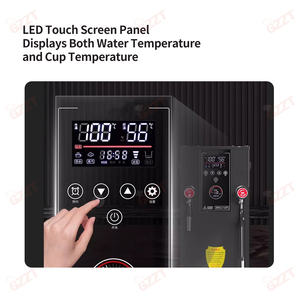 Machine à vapeur à double tête commerciale pour salon de thé, machine à mousse de lait automatique, deux groupes, <span class=keywords><strong>mousseur</strong></span> à lait 220v - Product Image 2