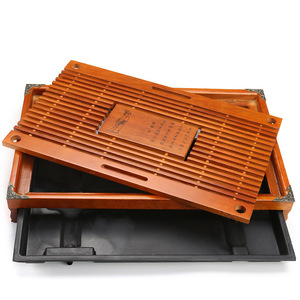 Solid wood <b>tea</b> <b>tray</b> with four drawers, featuring Li Bai and Tang Dynasty poems, made of oak, small <b>tea</b> <b>tray</b>, <b>tea</b> table, - Product Image 5
