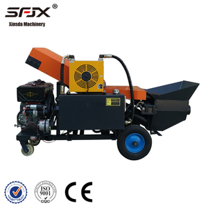 Bomba de transporte de vertido de hormigón de columna de estructura secundaria diésel pequeña con motor de 30HP y alto momento de carga - Product Image 1