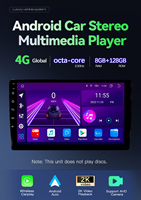 Radio Estéreo Universal de 9 Pulgadas 2 Din con Android 14 para Auto, GPS, DSP, OBD2, Pantalla Carplay