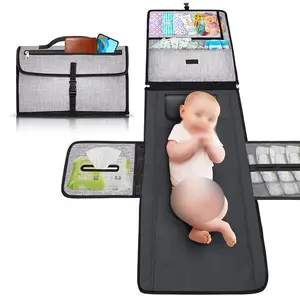 Waterproof Diaper Bag Travel Mat Station Detachable Wnd Wipeable Mat Perfect Gift For Baby Extra Large