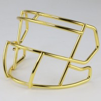 2024 universel Mini masque facial métal galvanoplastie Chrome masque facial pour mini casques de Football pour l'affichage