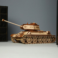 Hamaileon Toptan Yeni Ahşap Tutkalsız Tank Model Kiti Erkekler İçin Benzersiz Hediye Eğitici Hediye Mağazası Özel Askeri Model Yapboz