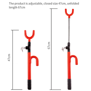 Xe phụ kiện có thể điều chỉnh chiều dài xe chống trộm an ninh công cụ Khóa Tay Lái khóa với 2 phím - Product Image 3