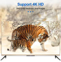 Câble HDMI 2.0 ULT-unite Full HD 4K 3D 3m, câble HDMI 4K 18 Gbps plaqué or pour téléviseur intelligent et moniteur