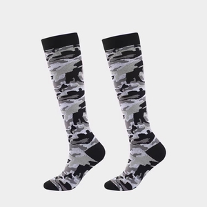 Camouflage Compression Calf <b>Socks</b> for <b>Running</b> Cycling Sports Performance Anti Slip Custom Manufacturer High Quality - Product Image 2