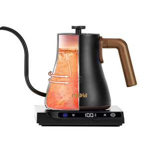 Nibu Stainless Steel <b>Kettle</b> <b>Small</b> Gooseneck Coffee & Tea Pot With Temperature Control & Keep Warm Feature Stainless Steel Constr - Product Image 1