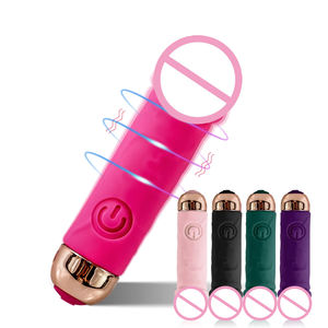 Vagina-Klitoris-Stimulator Weibliches Sexspielzeug Silikon G-Punkt Realistischer Vibrator <span class=keywords><strong>Mini</strong></span>-Vibrator Dildo für Frauen Mädchen - Product Image 2