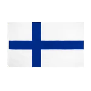 Wholesale Polyester 3x5 FT All Country Flag 3x5FT Finland Flag