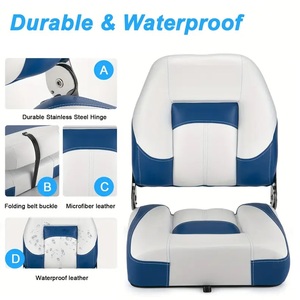 Deluxe Customized Folding <strong>Boat</strong> Marine <strong>Seat</strong> Low Back Waterproof Fishing <strong>Boat</strong> <strong>Seats</strong> With Sponge Padding - Product Image 3