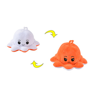 Gros Faible QUANTITÉ MINIMALE DE COMMANDE Bonne Qualité Réversible Poulpe En <span class=keywords><strong>Peluche</strong></span> Double Face Flip En <span class=keywords><strong>Peluche</strong></span> Mignon Jouet - Product Image 2