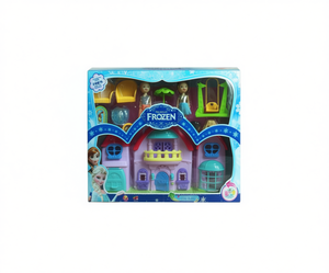 Ensemble de cuisine de jeu Frozen pour filles, ensemble de jeu d'imitation en plastique avec figurines et accessoires, pour les enfants de 5 à 7 ans - Product Image 1