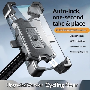 Support universel pour téléphone de moto à 4 bras extensibles, support de guidon de vélo, support de rétroviseur anti-vibration, support de navigation moto, vente en gros - Product Image 1
