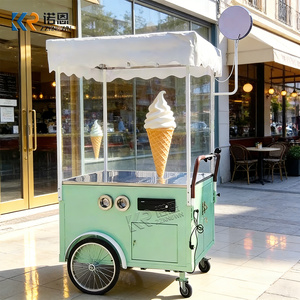 OEM Mobile Restaurant Fry Ice Cream Roll <b>Trailer</b> Fast Carts <b>For</b> Selling Food Truck - Product Image 5