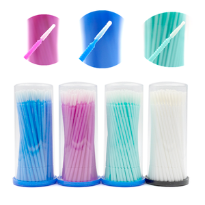 100 Uds extensión de pestañas hisopos de limpieza <span class=keywords><strong>Lash</strong></span> Lift removedor de pegamento aplicadores Microblade cepillos de maquillaje pestañas herramientas de permanente - Product Image 1