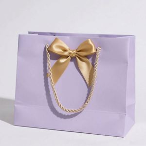 Customized Logo Eco-friendly Recycled Paperboard Gift Bag with Cotton Rope Handle for Clothing & Shoes-OEM Wholesale - Product Image 6