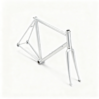 Cuadro de Bicicleta de Carretera de Aleación de Titanio Gr9 Personalizado Premium, Mecanizado CNC Hecho a Mano para Diseño de Cuadro de Bicicleta de Carreras