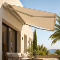 Auvent électrique supérieur imperméable et résistant à la décoloration pour zone de cuisson extérieure