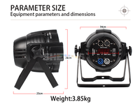 Shehds professionnel 18X18W Zoom Rgbwa Uv 6In1 Led Par lumière aluminium Par peut éclairer l'éclairage de scène Dmx512 polychrome