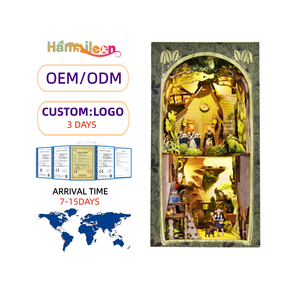 Hamaileon Wizard of Oz Book Nook DIY Puzzle <span class=keywords><strong>en</strong></span> <span class=keywords><strong>bois</strong></span> <span class=keywords><strong>Maison</strong></span> de poupée <span class=keywords><strong>Construction</strong></span> classique Jouets pour cadeaux d'anniversaire <span class=keywords><strong>Maison</strong></span> <span class=keywords><strong>miniature</strong></span> - Product Image 1