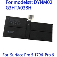 DYNM02 batterie d'ordinateur portable pour Microsoft Surface Pro 5 1796 Pro 6 7.57V 45WH batterie d'ordinateur G3HTA038H