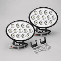 Feux LED ronds de 6 pouces, faisceau spot 50W, 13 LED, éclairage de travail tout-terrain pour camion 4x4