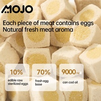 MOJO grosir kualitas tinggi hewan peliharaan kucing makanan ringan ayam telur ikan minyak pelet kering buket Protein tinggi pelatihan merawat anjing