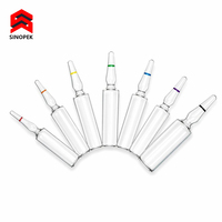 Ampoule en verre borosilicate marquée au laser, code-barres QR traçable, EP USP JP, ampoule transparente 1-20 ml, stérile, pharmaceutique, fabrication OEM personnalisée
