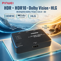 Commutateur HDMI 3x1 18 Gbps prenant en charge 4K60Hz, 3 entrées 1 sortie avec Dolby Vision HDR et vidéo 3D pour utilisation en home cinéma et sur écran TV