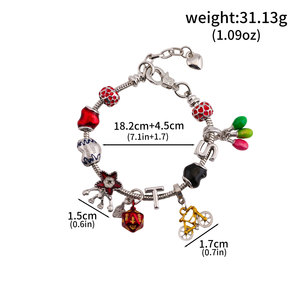 Nouveaux accessoires de bracelet DIY Anime en acier inoxydable, chaîne de taille, mini perles de vélo, bracelets à breloques, cadeau pour femmes - Product Image 1