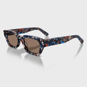Yeetian 2024 New Trending Custom Logo Branded Shades Attractive Floral Design Frames Acetate Sunglasses