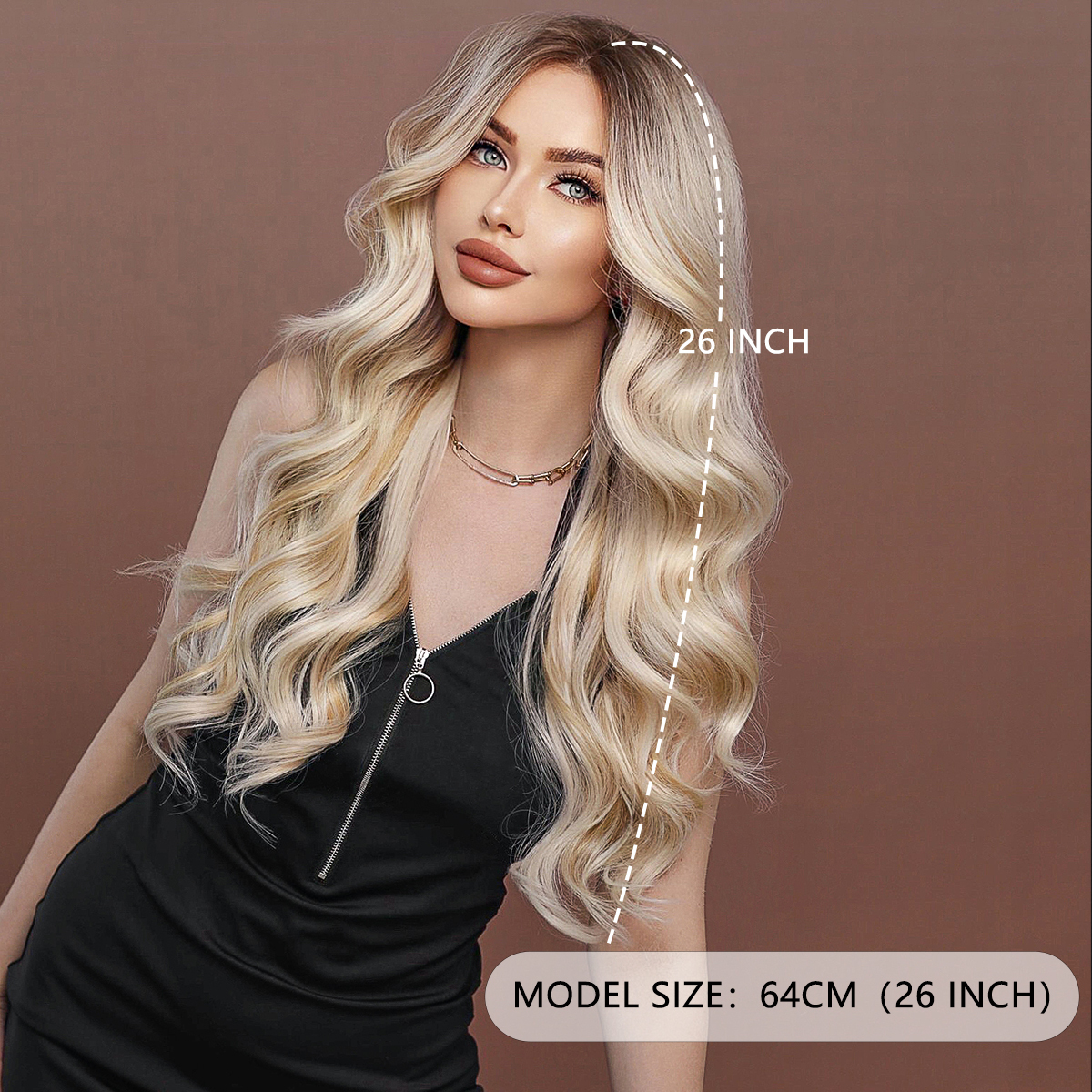 Ombre Blonde Beauty Lace Front Wig Honey Blonde Ombre Straight 13x4 HD Lace 100% Human Hair  main image 2