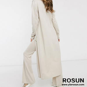 Maxi <span class=keywords><strong>Cardigan</strong></span> da donna ROSUN personalizzato in morbida <span class=keywords><strong>viscosa</strong></span> di alta qualità a maglia taglie forti Casual Winterwear fornito dal venditore - Product Image 6