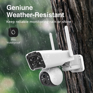 Wistino 4k ống kính kép UHD ai Wifi <span class=keywords><strong>Camera</strong></span> phát hiện chuyển động kép PIR hồng ngoại phát hiện Wifi <span class=keywords><strong>Camera</strong></span> An Ninh Gia Đình - Product Image 4