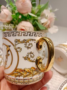 Hot Sale Luxury Afternoon <b>Tea</b> Coffee Cup and Saucer <b>Set</b> Bone China <b>Gift</b> Box White Business <b>Gifts</b> - Product Image 5