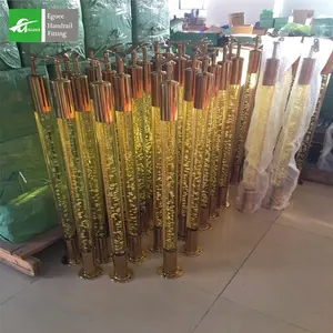 Китайский поставщик от производителя экспорт из нержавеющей стали кристалл акриловые лестничные перила колонны