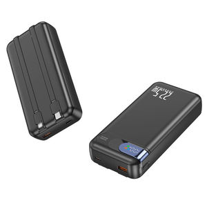 Banco de Energía de 20000mAh con Carga Rápida PD de 22.5W, Pantalla Digital, 2 Cables Integrados, Entrada Tipo-C - Product Image 5