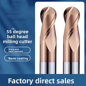Carbide HRC55 1mm Ball Nose <strong>End</strong> <strong>Mill</strong> Custom Cnc Tungsten Steel Milling Cutter - Product Image 5