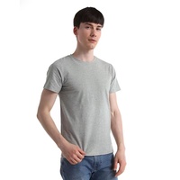 Support Logo personnalisé Été Coton Coupe ajustée Couleur unie Col rond Maillot de corps en coton blanc T-shirt pour hommes