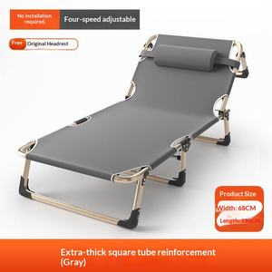 Lit <span class=keywords><strong>de</strong></span> Jour Pliant <span class=keywords><strong>d</strong></span>'Extérieur en Acier Style Moderne – Vente en Gros, Chaise Longue Portable pour <span class=keywords><strong>Jardin</strong></span>, Piscine, Parc, Hôtel - Product Image 2