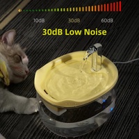 Fontaine à eau automatique pour chat 1,5 L avec filtre, grand volume, silencieuse, intelligente et rechargeable – Meilleure vente