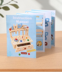 Banc d'atelier à visser double face en bois simulé Crystal Boy, jouet éducatif d'assemblage pour bébés et enfants, boîte à outils à vis - Product Image 5